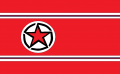 Nordkorea militärische Hakensternflagge.png