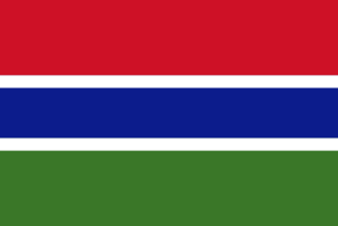 Die Flagge Gambias