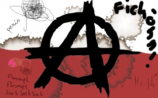 Die Flagge von Anarchistan