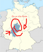 Geografische Lage von Frankfurt