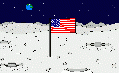 Amerikanische Flagge auf dem Mond.gif