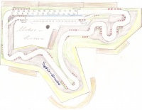 Die Streckenkarte des National Racing Circuit Saphira